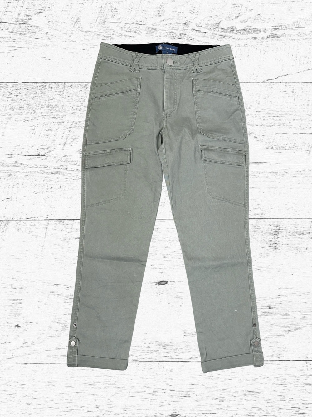 Democracy Women's Cargo Ankle Pants in Sage